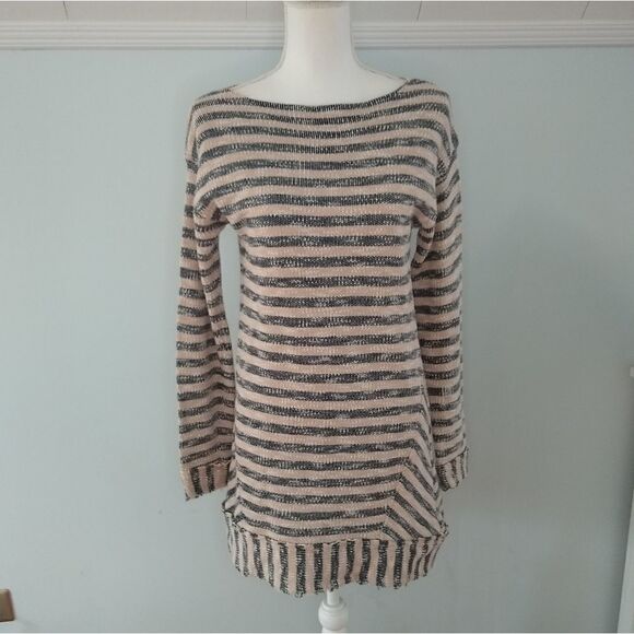 Soft Surroundings striped boat neck tunic EUC Sm. - Picture 3 of 5